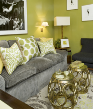 gray olive living room decor scene part nesbit grey rooms colourful dark yellow accessories decorating