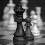 A masculine life - mylusciouslife.com - Black and white chess board pieces