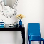 Decorating with mirrors - cobalt-chair