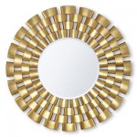 Decorating with maps - Gold sunshine mirror from christopherguy.com
