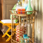 Luscious bar cartsand cocktail trays
