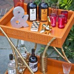 Luscious bar cartsand cocktail trays