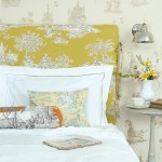Elegant bedrooms - Luscious bedroom with yellow chinoiserie headboard