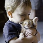 A luscious childhood - mylusciouslife.com - Cute kid holding kitten