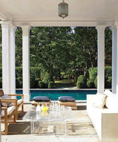 Luscious outdoor living - mylusciouslife.com - elle-decor-beach-house-terrace-and-pool