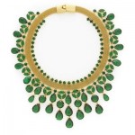 Emerald green necklace