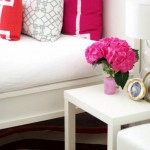 White and pink decor via Adore Home online magazine