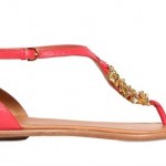 AERIN - LEATHER AND CHARM THONG FLATS