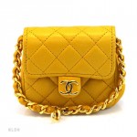 Chanel Matrasse Key Holder - Golden yellow