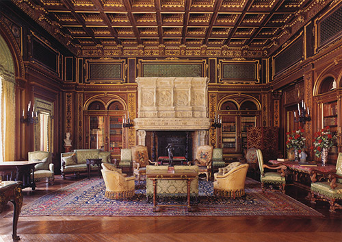 Gilded Age interior historical library