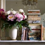 Images of vases - pretty books and vase of flowers