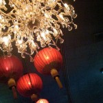 Luscious red photos - Chandelier and lanterns