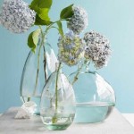 Photos of vases - hydrangeas and glass blown vases