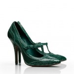 Tory Burch shoes - everly SNAKE PRINT PUMP - emerald green