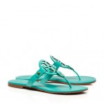 Tory Burch shoes - patent LEATHER MILLER SANDAL - Turquoise