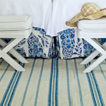blue white striped rugs- furniture decor and accessories