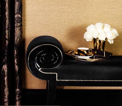 ralph lauren home one fifth collection - black and gold design