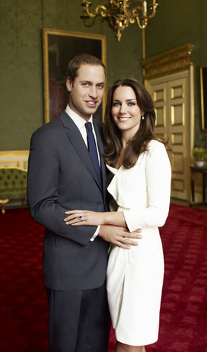 Prince William and Kate Middleton official engagement photo by Mario Testino