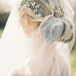 1920s bridal hair - vintage inspired hairstyle for wedding - updo and bling