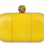 Alexander McQueen - Britannia Skull Box Clutch bag - Yellow