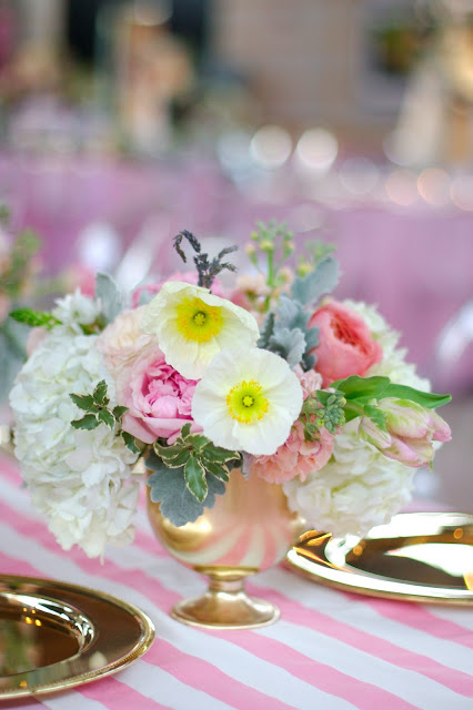 Floral fancy board on Pinterest - Gold pink and blush flowers at the Dallas Arboretum by Bows and Arrows