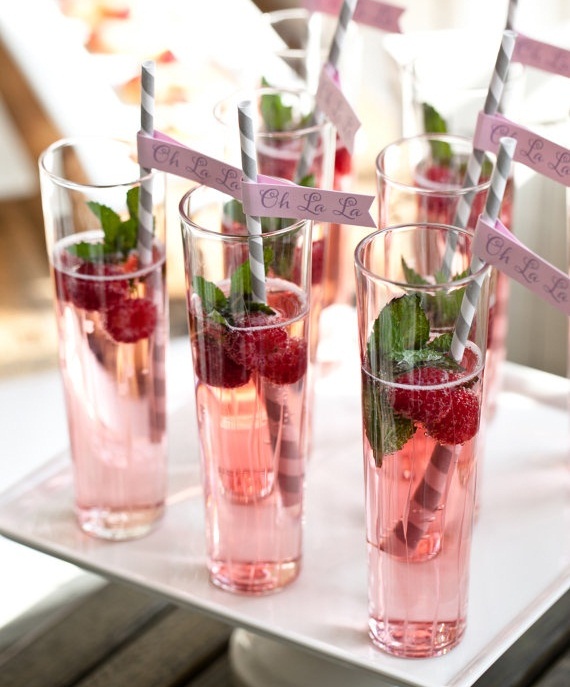 Luscious entertaining - mocktails - pretty pink cocktails