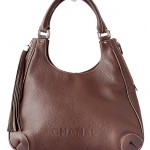 Chanel Brown Calfskin Tassel Hobo Bag