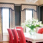 A glamorous life - Dining room chairs with contrasting piping by Tobi Fairley