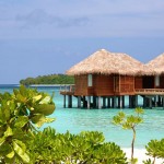 Glamorous travel - island paradise villas over water
