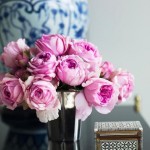 luscious pink peonies in vase - a glamarama life