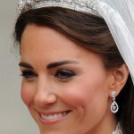 Catherine and royal tiara on her wedding day