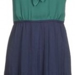 Ladylike dresses - TORY BURCH Short dress - teal green and navy