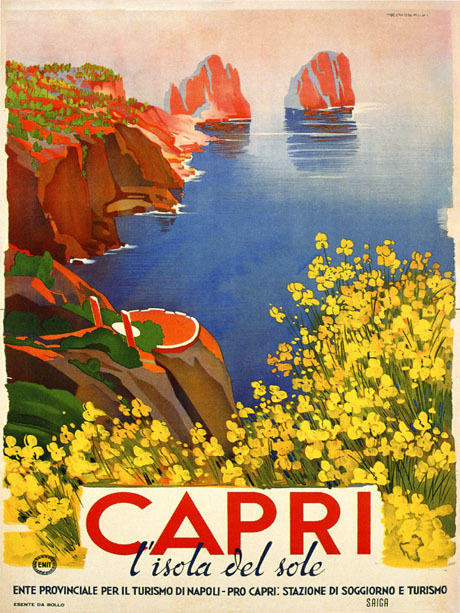 RESORT STYLE: Inspired by the colours of Capri, Italy - red, coral, orange, yellow and navy blue