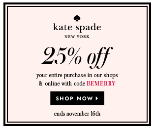 SALE ALERT Kate Spade November 2014
