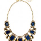Macy's sale: kate spade new york Gold-Tone Blue Stone Graduated Frontal Necklace