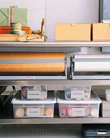 Photos of home organization - ideas for organising your workspace, home office or craft room