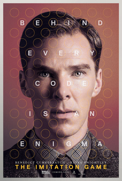 LUSCIOUS SOUNDTRACKS: Poster art for The Imitation Game film - Alan Turing Enigma codebreaking movie