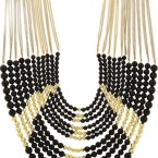 ROSANTICA Raissa gold-plated onyx necklace